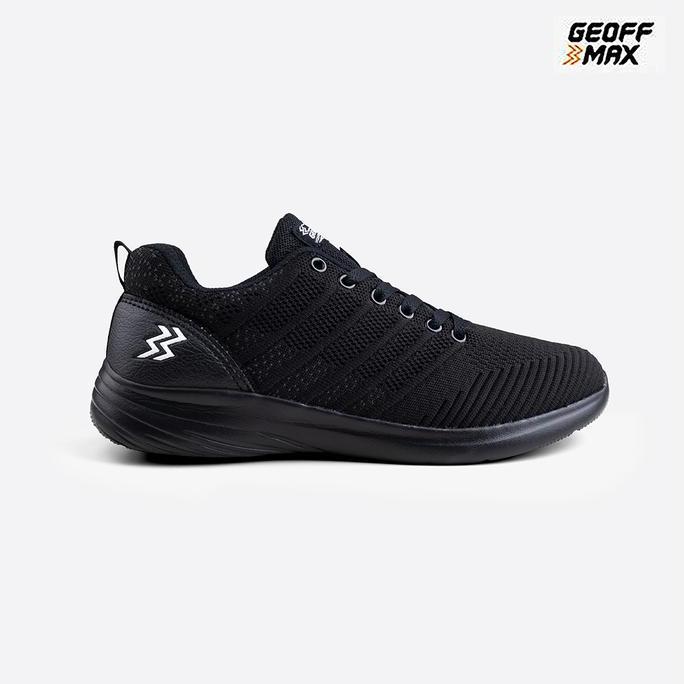 [NEW ARRIVAL] / Geoff Max - AT-693 All Black | Sepatu Olahraga Hitam Pria Wanita Sport Shoes Sneaker
