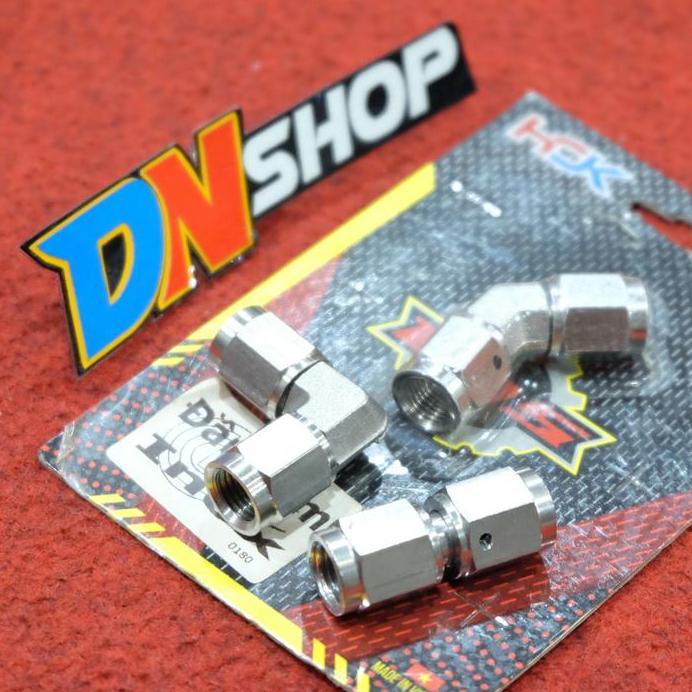 Fitting sambungan selang rem stainless drat to drat original vietnam