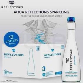 Aqua Reflections Sparkling Water 380ml 1 Dus / Karton isi 12 Botol