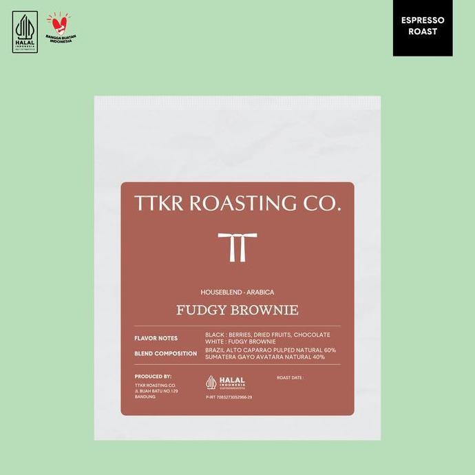 Fudgy Brownie - House Blend Arabica Espresso Roast (Biji Kopi/ Roasted Beans)
