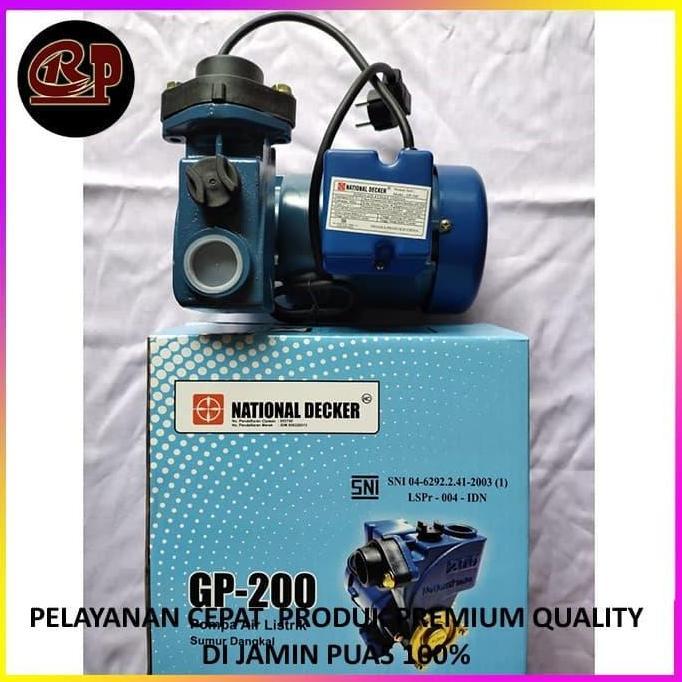 Promo| Pompa Air National Decker Gp200 / Pompa Air Sumur Dangkal Gp 200