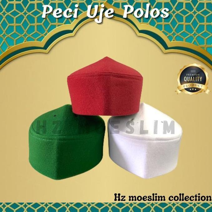 Peci Uje Peci Bludru Peci Uje Polos songko Kopyah Muslim Nyaman Kopiah Songkok
