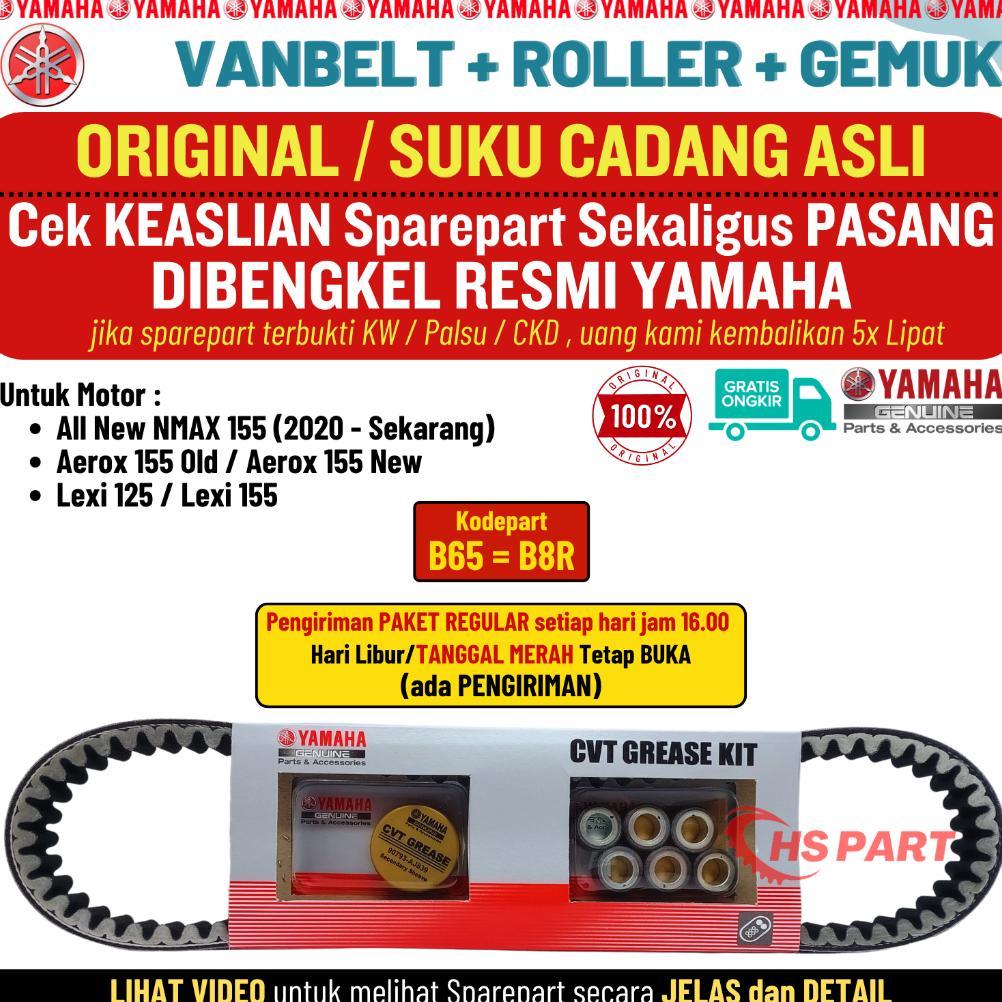 Vanbelt Vbelt V-Belt Nmax New Lexi 125 Aerox 155 All New Nmax Original Yamaha , Vanbelt Nmax New Ori