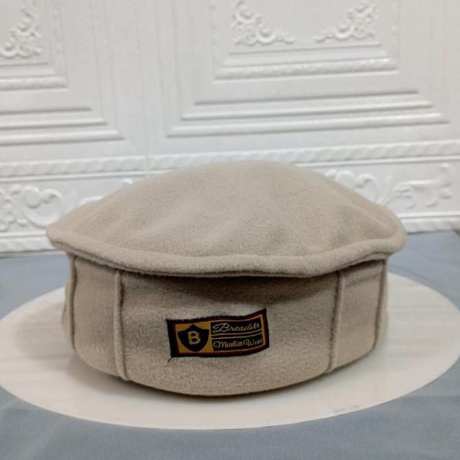 Peci Songkok Kopiah Bulat Pakol  Logo BREADSTR Tinggi 9 Murah Berkualitas All size dewasa - Kopeah P