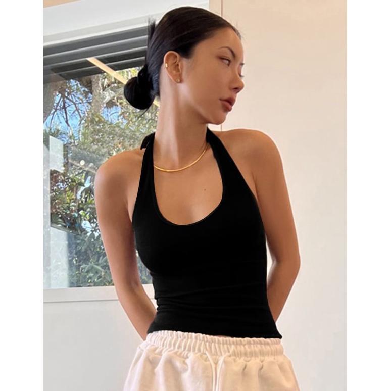 wearnoora halter tank top|| tanktop wanita premium || halter top
