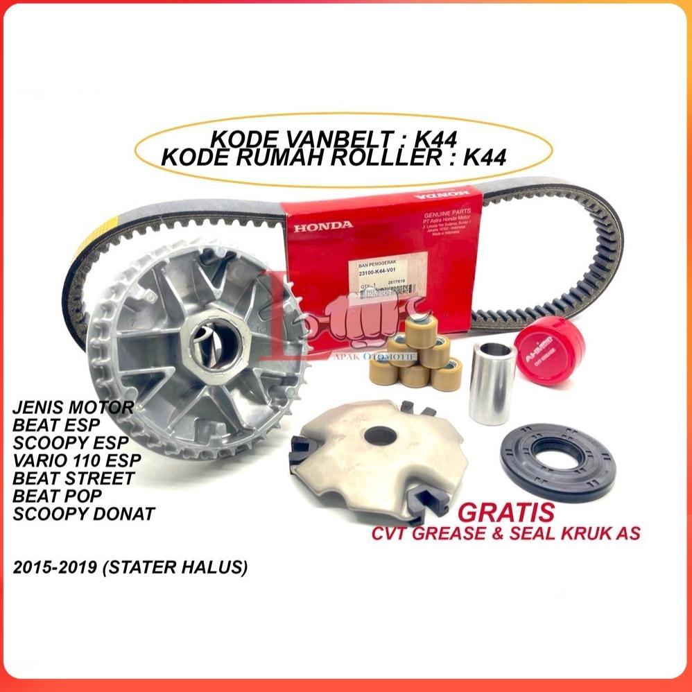 SATU PAKET RUMAH ROLLER SET BEAT POP , BEAT STREET , VARIO ESP , BEAT FI (STATER HALUS) & VANBELT V 