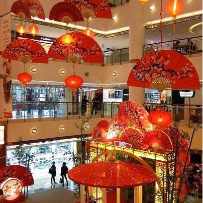 kipas imlek  / pajangan kipas imlek medium / kipas imlek besar / hiasan kipas medium HS