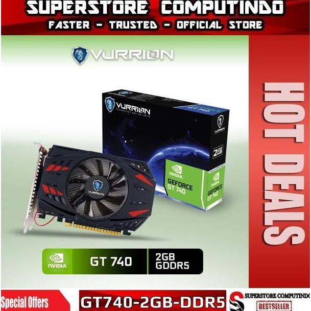 NEW VGA NVIDIA VURRION GT 740 / GT740 2GB DDR5 128-BIT