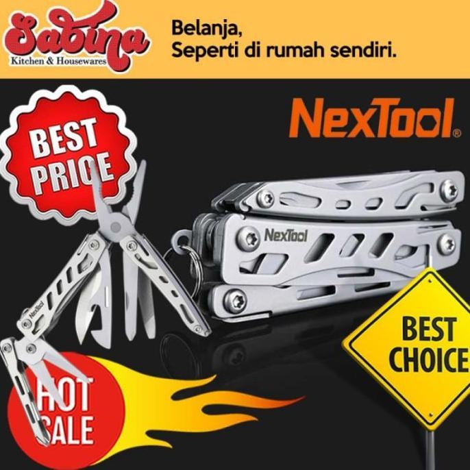 Pisau Lipat Alat Multifungsi 10 in 1 Mini Knife Outdoor Survival Tool terlaris