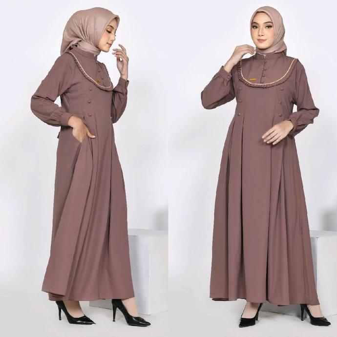 Discount Haima Dress Gamis Wanita Muslim Terbaru Dan  Modern Casual Formal