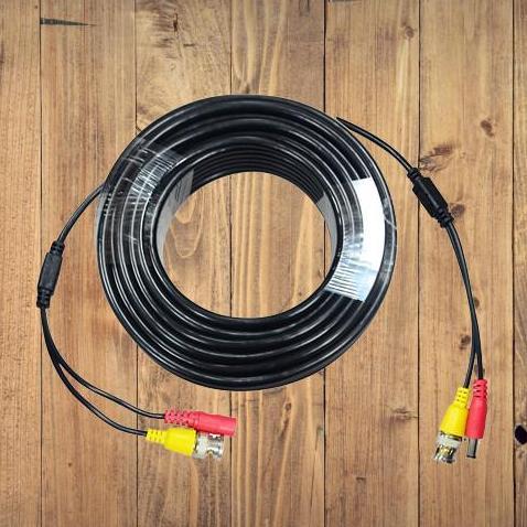 Scurycam- Kabel Kamera Cctv 20M Lengkap Konektor Cctv Male - Female 20Meter