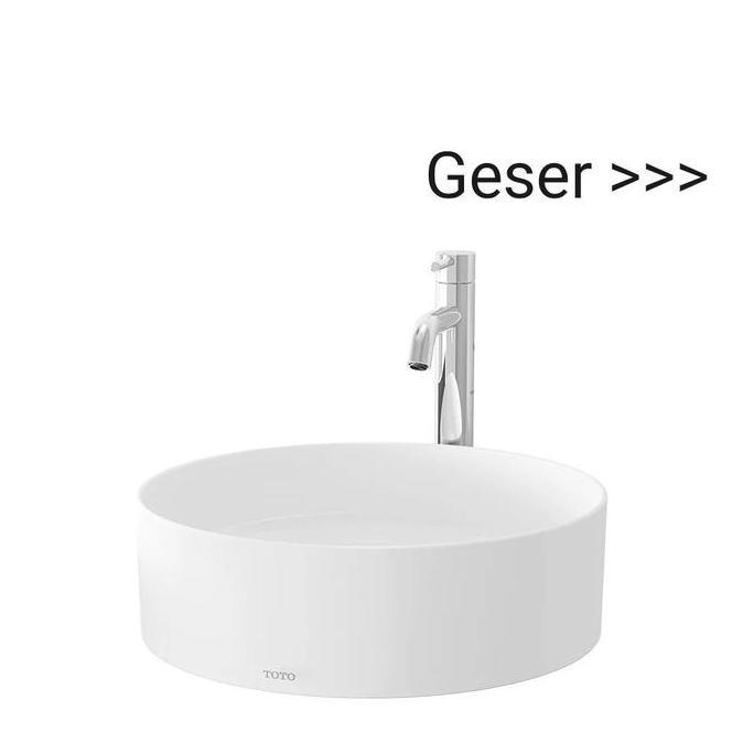 Wastafel Toto LW 573 J / LW573J (Body Only) Model Diatas Meja