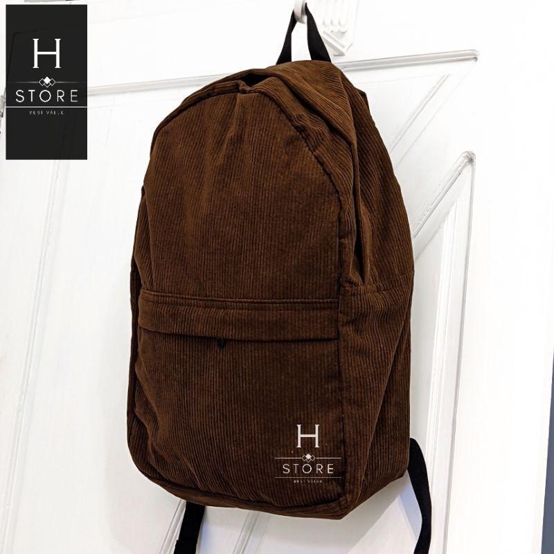 Tas Ransel Corduroy Bagpack Corduroy Tas Ransel Sekolah