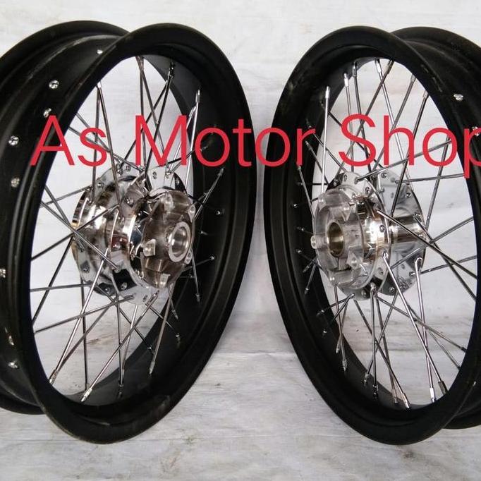 sepaket velg rossi 300 - 350x17 tromol set jari2 vixion new vixion old