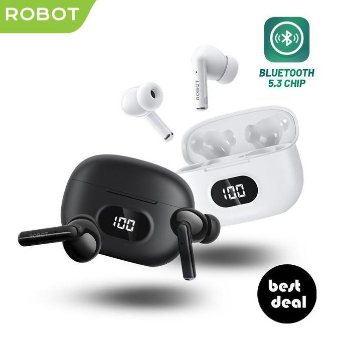 Diterium- Robot Airbuds T70 Led Wireless Earphone Bluetooth Tws - New T50 T80