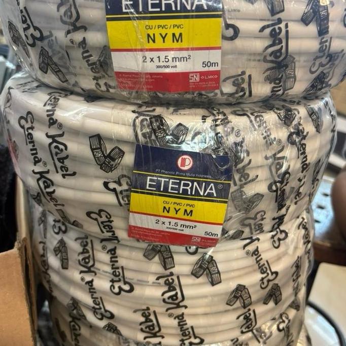 Gercep- Kabel Eterna 2X1.5Mm / Eterna 2 X 1.5 Mm (1 Roll=50Meter) Nym 2X1,5Mm Eterna