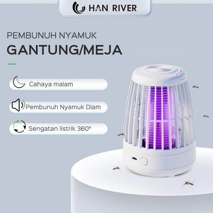 HAN RIVER HRMWD02WT - Lampu Pembasmi Nyamuk Elektronik Rumah Tangga Putih