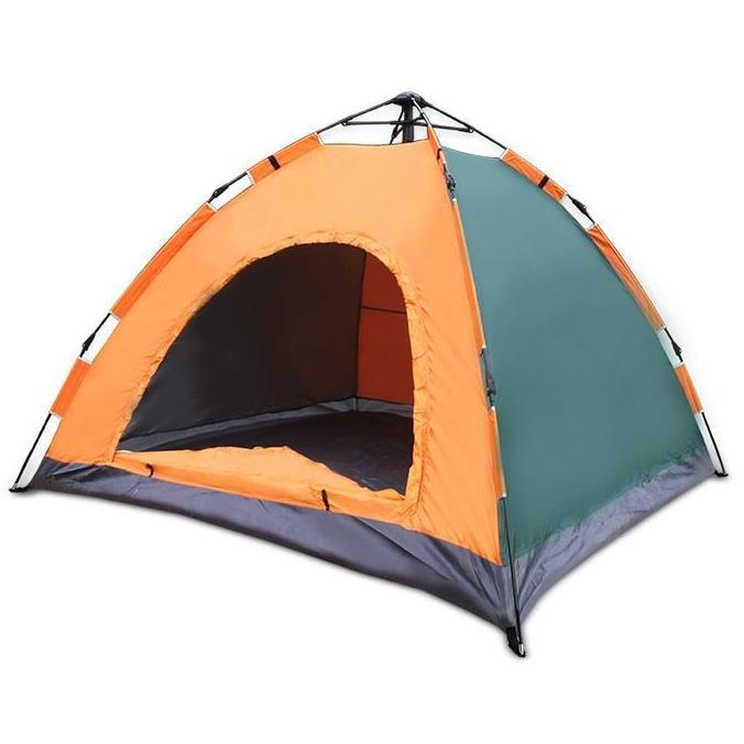 Tenda Camping Otomatis Manual Tenda Lipat Dome dengan Kelambu untuk Outdoor & Camping Anti Serangga 