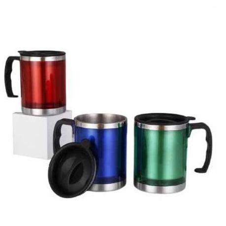 Mug Gelas Travel Kaca Stainless Mug Jar Tumbler Glass Botol Minum Air Panas Dingin Termos My Bottle