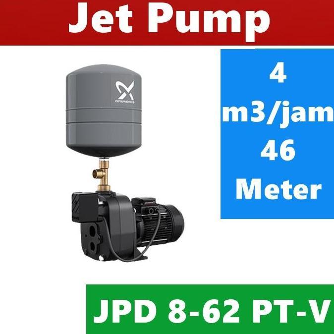 Grundfos JPD 8-62 - Jet Pump - Pompa Air Sumur Dalam Automatic Set