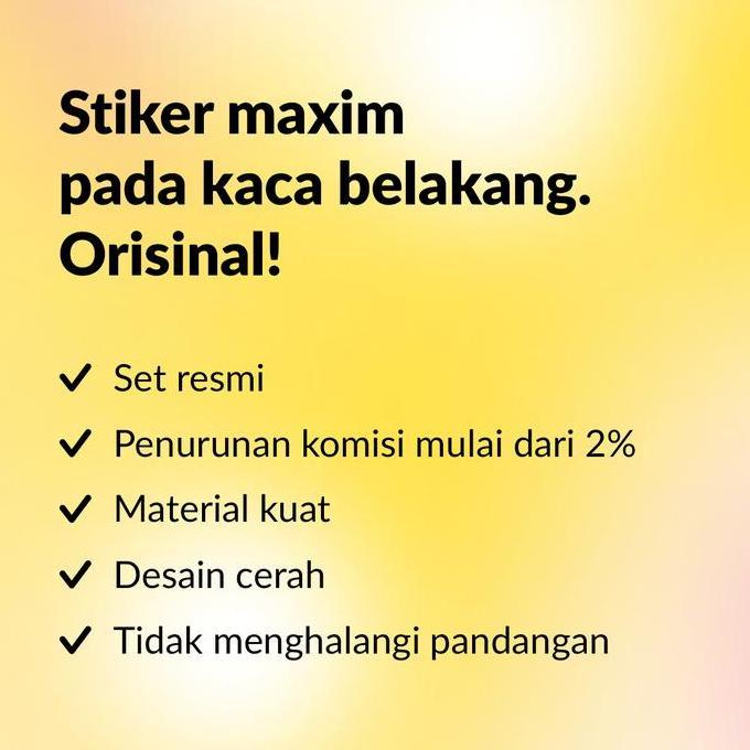 - Sticker Mobil Kaca Belakang