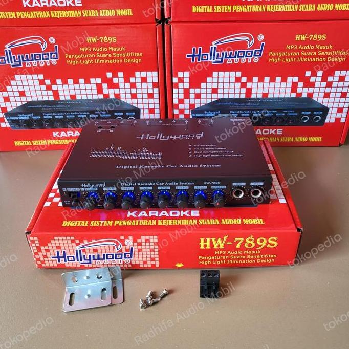 Equalizer Parametrik Audio mobil merk Hollywood HW-789S