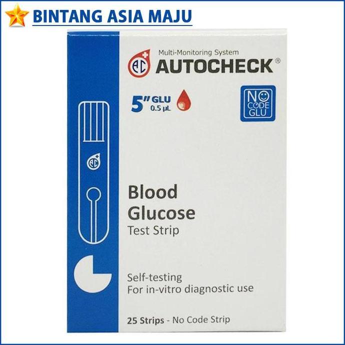 Medivix- Autocheck Glucose Stik Strip Gula Darah Cek Tes Auto Check Test Refill