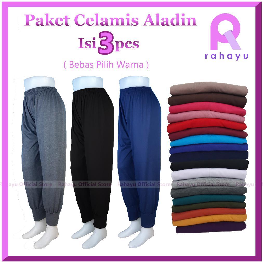 Celamis Aladin Isi 3Pcs  / Celana Dalaman Gamis Aladin / Celamis Aladin Kaos / Inner Gamis Aladin / 