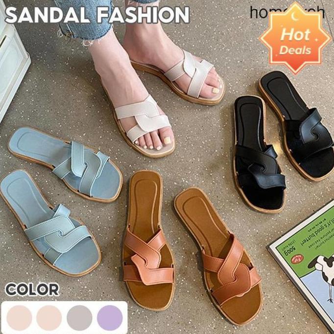 [CUCI GUDANG] / CUCI GUDANG TERBATAS sendal slop /sandal rumah /sandal wedges baru /Sandal Wanita / 