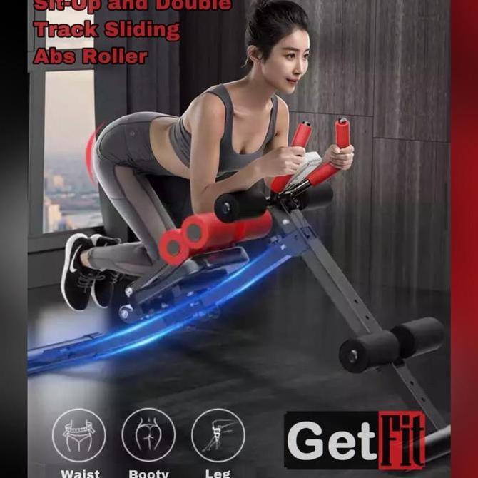 Ab Coaster /Sit Up Bench /Double Slide Roller /Adjustable Bench Press