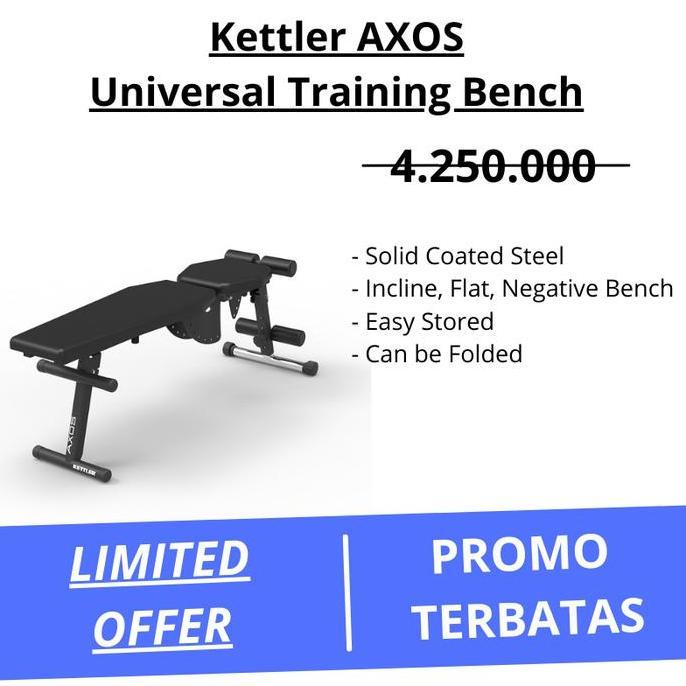 [Gosend] Kursi Sit Up KETTLER AXOS Training Bench 800 Bangku Home gym