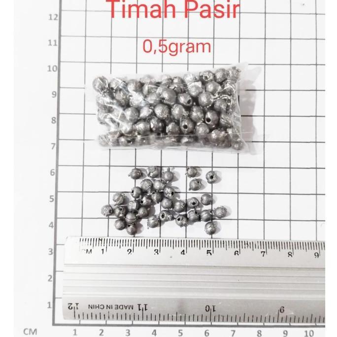 TIMAH PANCING PASIR LADA BULAT KECIL PER KILO AN 1KG 0.5-1-2-3 GRAM