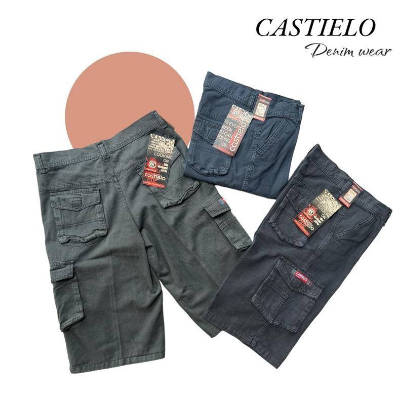 PREMIUM CELANA CARGO PRIA PENDEK BAHAN JEANS MODEL KEMPOL GUNUNG SIZE 27-44 BIG SIZE JUMBO