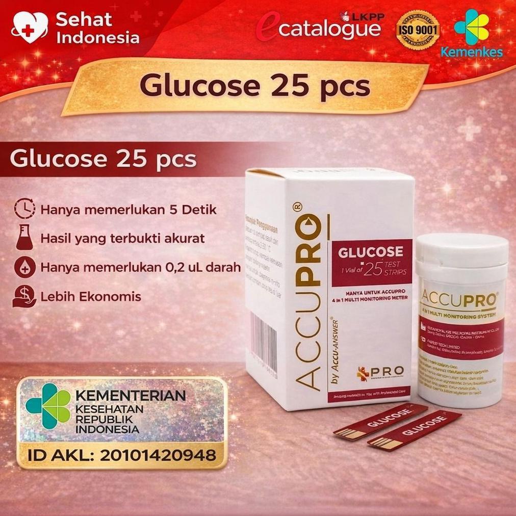 Strip Cek Gula Darah Accupro / Stik Glucose Accupro / Gula Accupro