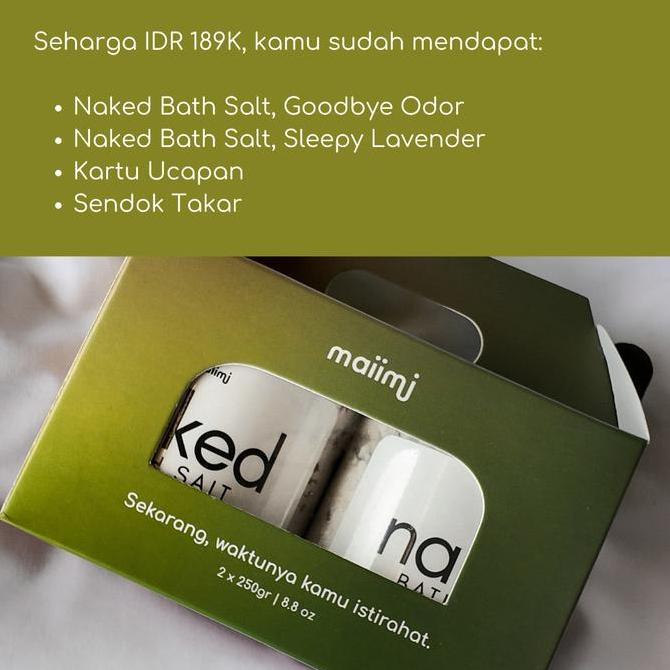 Murah Maiimi - Hampers Lebaran Naked Bath Salt