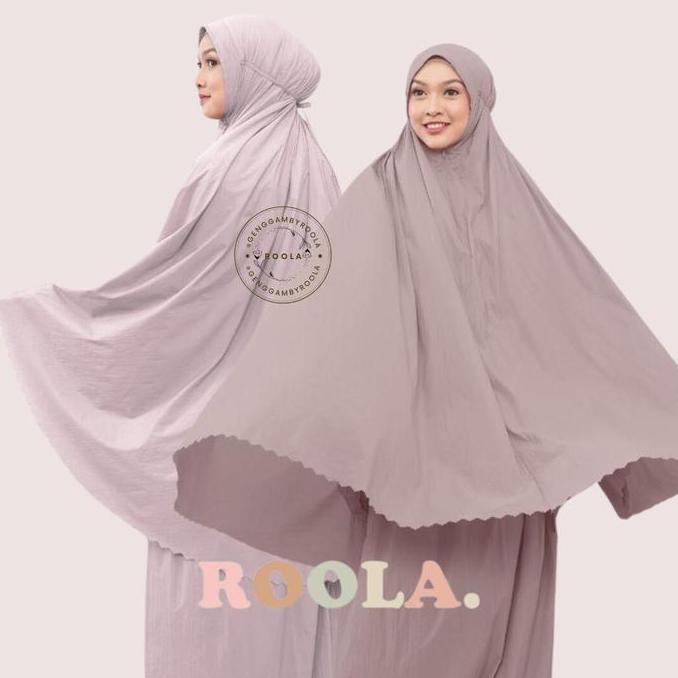 ROOLA Mukena Genggam NADA Series | Mukenah Travel 2in1 Pouch Mini Pouch Bahan Parasut Silky BS