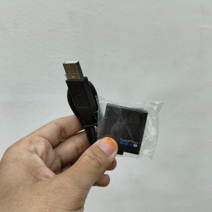 Gopro Max Dual Battery Charger Battery Hero 5/6/7 2018 Second Original Laik Pakai