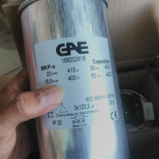 Promo kapasitor 20kvar /capasitor 20kvar/capacitor GAE MKPc 20kvar/3p/415V Diskon