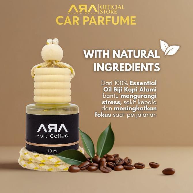Javelozz - Rumah Wangi ARA -  Parfum Pewangi Mobil Kopi SOFT COFFEE Pengharum Ruangan Merah
