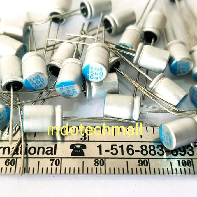 Solid Capacitor 560uF 6.3V Nippon chemicon PSE bukan Oscon ASLI
