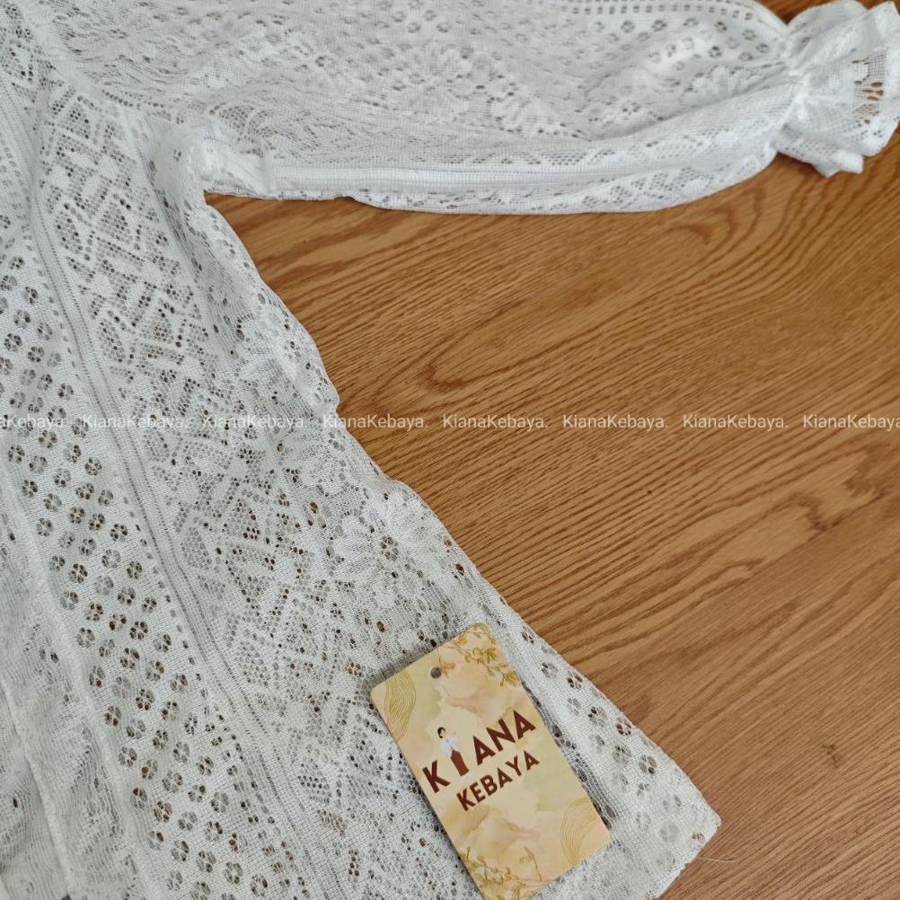 Exclusive (Hanya Kebaya) Baju Kebaya Brokat Malika Bet Pecah Lengan Kerut Bali Wisuda Modern Murah