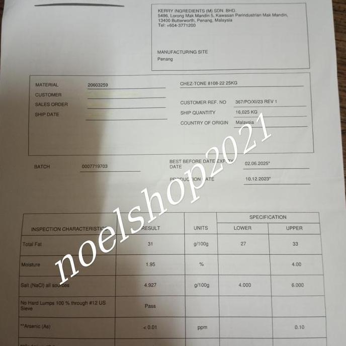 Milkwiol- Keju Kerry Cheztone 500 Gram Gold Import Halal Cheese Powder Keju Bubuk