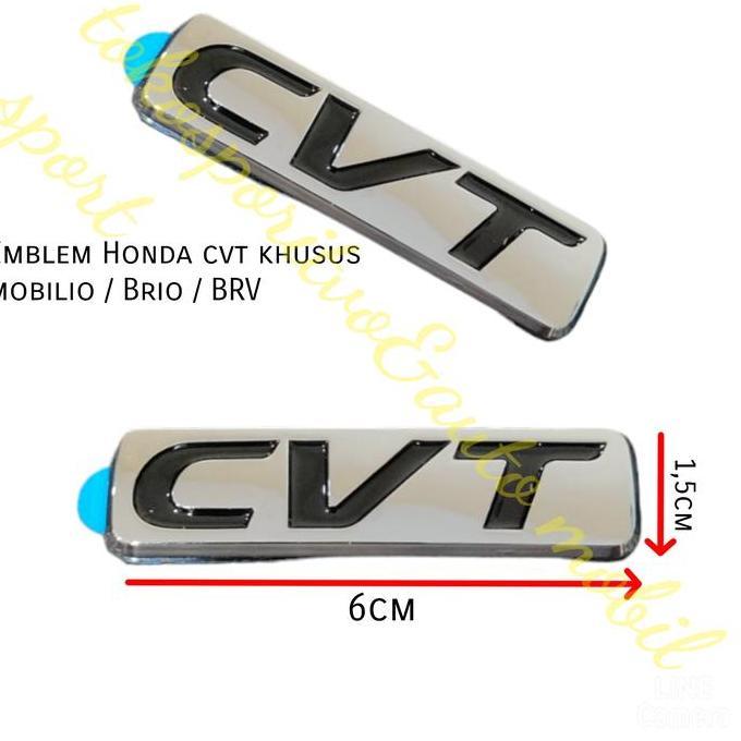 Emblem Tulisan Honda Cvt Mobilio Brv Brio Chrome Honda Cvt Terbaik