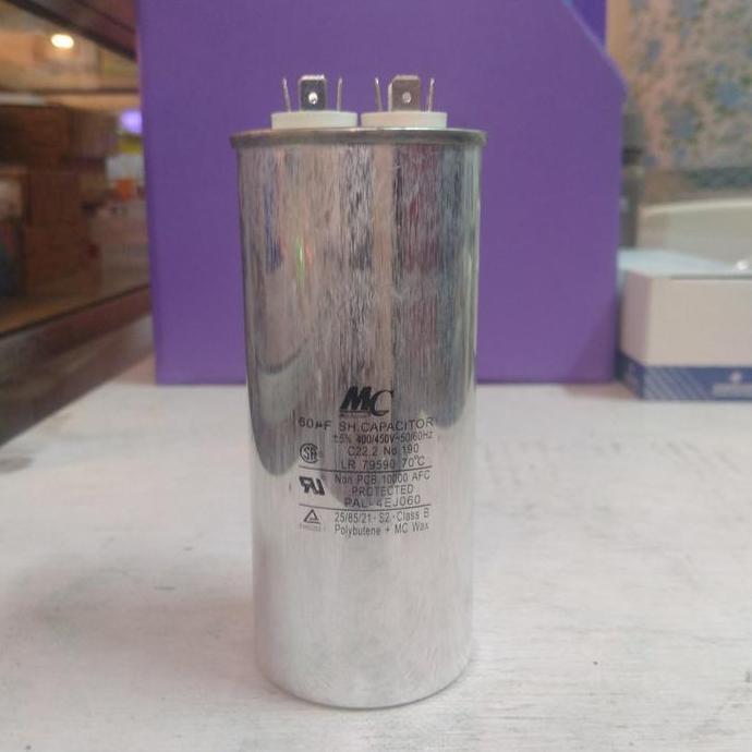 Capacitor MC 60uf 400/450v - 50/60Hz HEMAT