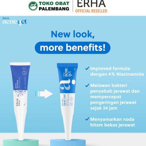 Bodies- Erha Acneact Acne Spot Gel Obat Totol Jerawat Bha Sulfur Gel Jerawat