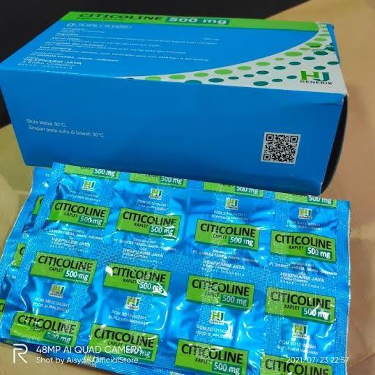 Grildd- Citicoline / Sitikolin Hj 500 Mg Strip Isi 10 Kapsul