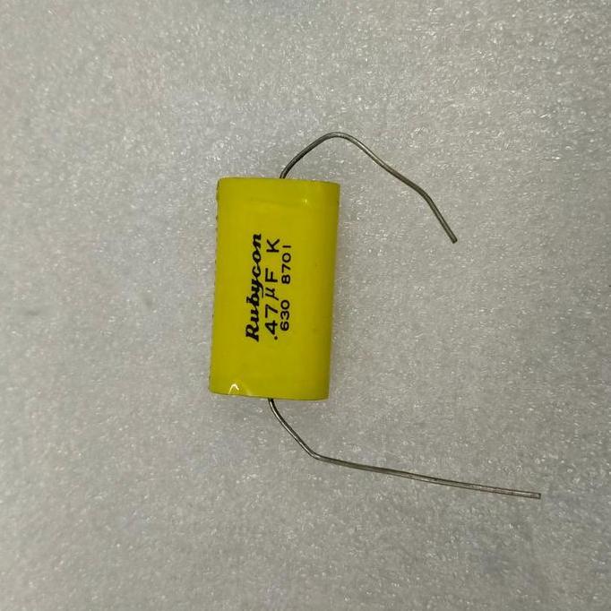 kapasitor 0,47uf 630v axial rubycon TERBATAS