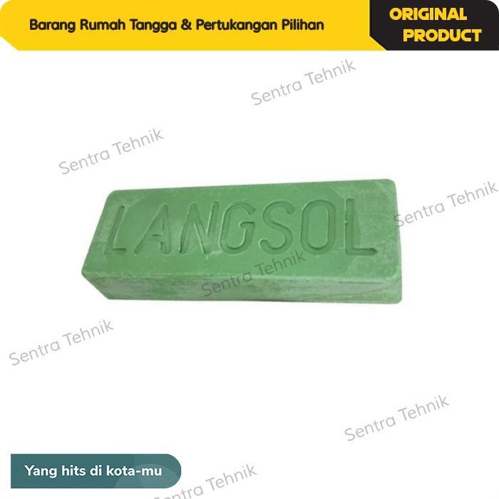Ms [Original Langsol Hijau 100%] Langsol Hijau Batu Ijo Batu Poles Stainless Poles Pengkilap Logam
