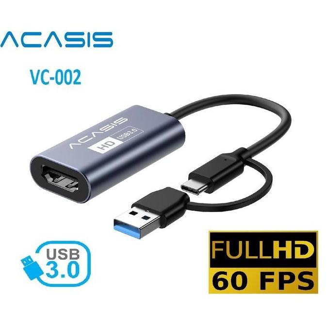HDMI Video Capture ACASIS Full HD 1080p HDMI USB Video Capture Type C
