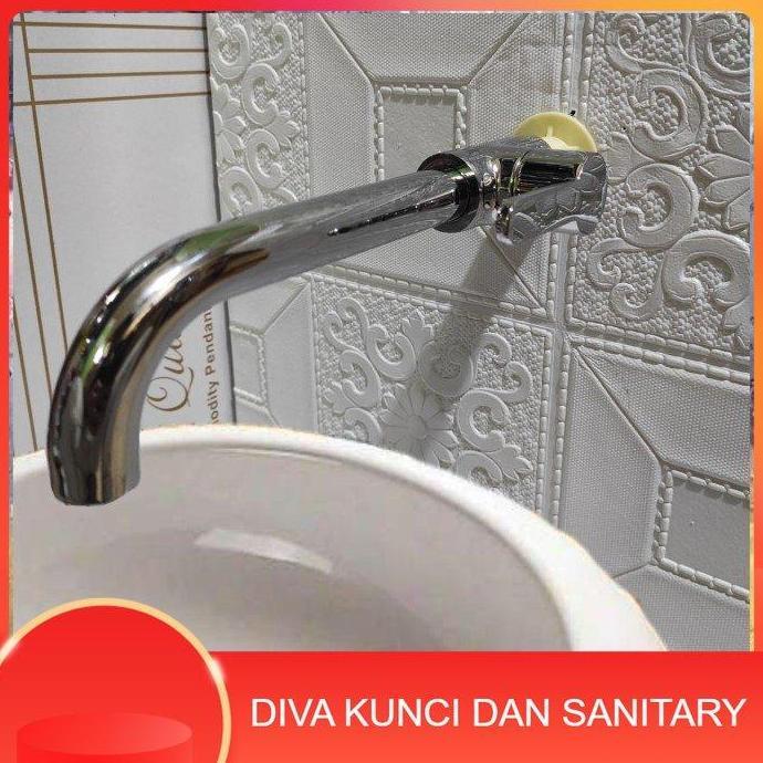 KRAN WASTAFEL TEMBOK KUNINGAN/KRAN CUCI PIRING DINDING